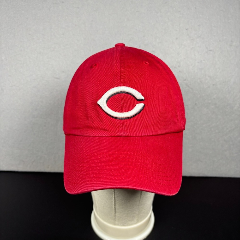Cincinnati Reds Baseball Cap Twins Enterprise Fitted Hat Red MLB Unisex Large